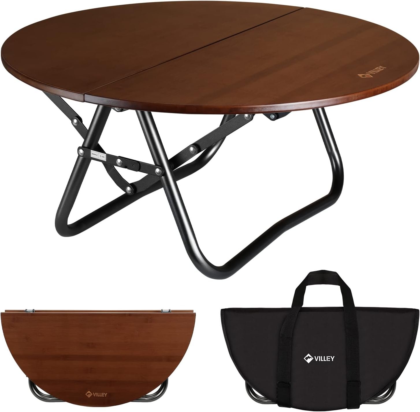 Portable bamboo outdoor table